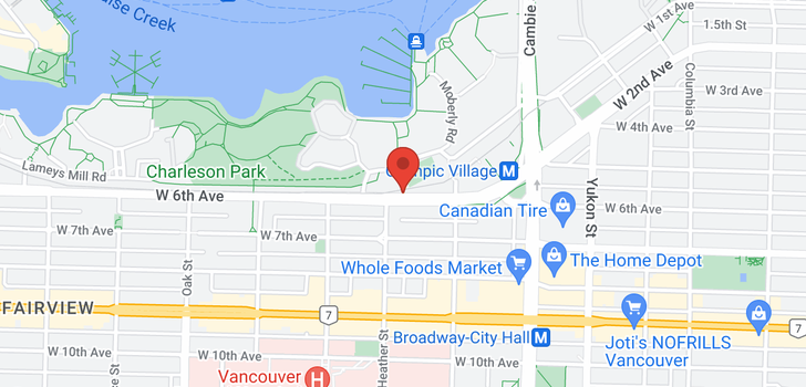 map of 684 W 6TH AVENUE